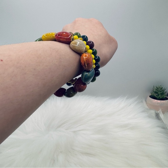 Bohemian Style Ceramic Bracelet Heart Bundle - Picture 3 of 5